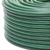 VidaXL Mangueira de jardim com conjunto de encaixe 0,5" 100m PVC verde