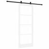 vidaXL Porta Deslizante ORKDAL Branco e Preto 83 x 211 cm