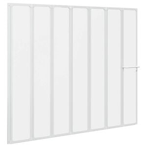 vidaXL Cabine de duche 140 x 168 cm 7 pain&eacute;is dobr&aacute;veis com toalheiro