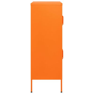 vidaXL Armário de arrumação aço 80x35x101,5 cm laranja