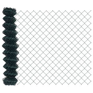 vidaXL Cerca de Malha 25 x 1,2 m A&ccedil;o Verde