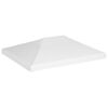 vidaXL Cobertura de gazebo 270 g/m&sup2; 4x3 m branco