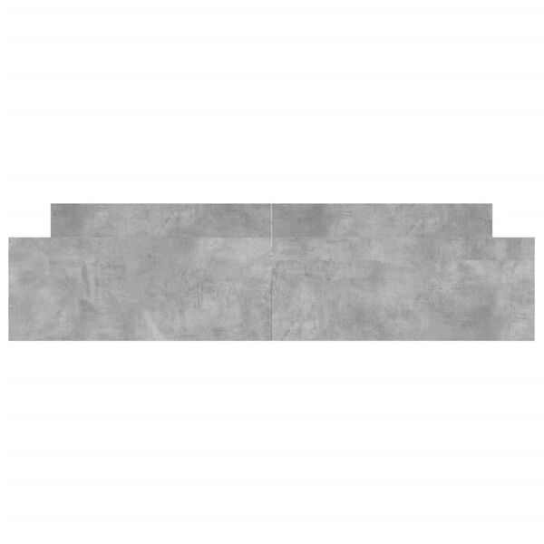 vidaXL Estrutura cama c/ cabeceira e apoio p&eacute;s 180x200cm cinza cimento