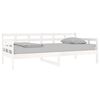 vidaXL Sofá-cama 90x190 cm madeira de pinho maciça branco