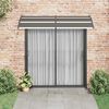 vidaXL Toldo de porta 240x100 cm PC preto