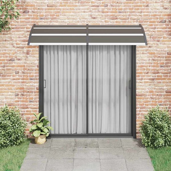 vidaXL Toldo de porta 240x100 cm PC preto