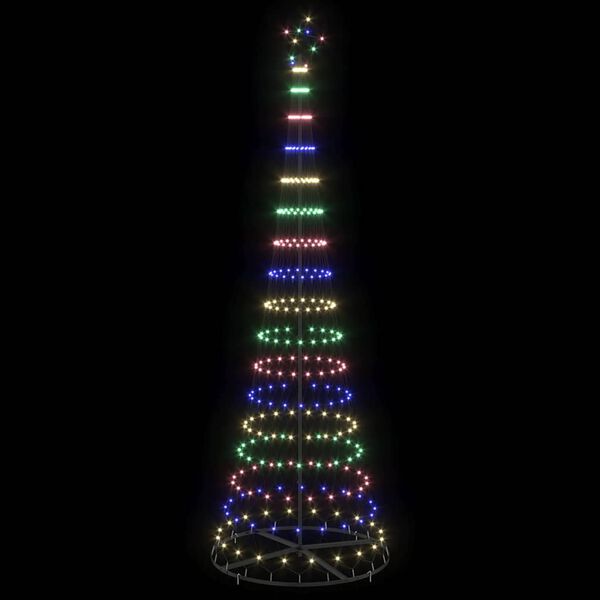 vidaXL &Aacute;rvore de Natal LED com 355 LEDs Multicolor 184.5 cm Metal