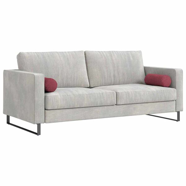 vidaXL Almofadas de Apoio 2 pcs Vinho Vermelho &Oslash; 15 x 40 cm tecido