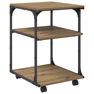vidaXL Suporte para Impressora Carvalho Artesanal 43 x 48 x 64 cm