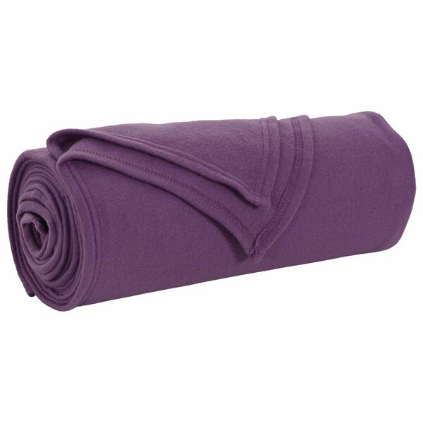 vidaXL Cobertor Roxo 240 x 220 cm L&atilde;