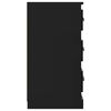 vidaXL Aparador 70x35,5x67,5 cm derivados de madeira preto