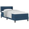 vidaXL Cama Box com almofada com cabeceira Azul 200 x 90 cm tecido