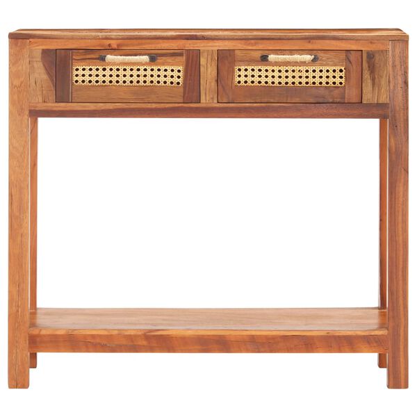 vidaXL Mesa consola 86x30x76 cm madeira recuperada maci&ccedil;a