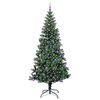 vidaXL Árvore de Natal Artificial Pré-iluminada Verde 240 cm