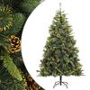 vidaXL &Aacute;rvore de Natal artificial articulada com pinhas 180 cm