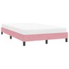 vidaXL Estrutura de cama sem colch&atilde;o 120x210 cm veludo rosa