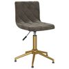 vidaXL Cadeiras de jantar girat&oacute;rias 2 pcs veludo cinzento-escuro