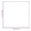 vidaXL Lona com Olhais Transparente 2 x 2 m Polietileno