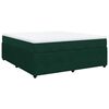 vidaXL Cama com molas/colch&atilde;o 180x200 cm veludo verde-escuro