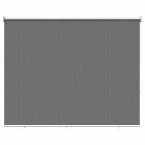 vidaXL Persiana Rol&ocirc; Externa com Bloco de 90% UV Cinzento-claro HDPE