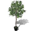 vidaXL Loureiro artificial com vaso 120 cm