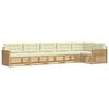 vidaXL Conjunto de Sof&aacute;s para Exterior 6 unid. Branco e Creme