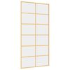 vidaXL Porta deslizante 102,5x205 cm vidro ESG/alum&iacute;nio dourado