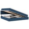 vidaXL Cama com arruma&ccedil;&atilde;o e colch&atilde;o com colch&atilde;o Azul 200 x 200 cm