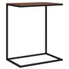 vidaXL Mesa de centro 55x35x66 cm derivados de madeira preto