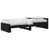 vidaXL Estrutura de Cama com Cabeceira Carvalho Preto 80 x 200 cm