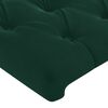 vidaXL Cabeceiras verde-escuro 160x7x78/88 cm veludo
