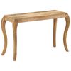 vidaXL Mesa consola 118x38x76 cm madeira de mangueira maci&ccedil;a
