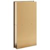 vidaXL Nicho parede p/ duche 32x62x9cm aço inoxidável dourado escovada