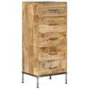 vidaXL Arm&aacute;rio de gavetas 45x35x106 cm madeira de mangueira maci&ccedil;a