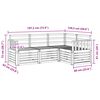 vidaXL Conjuntos de sof&aacute;s 4 pcs Natural Madeira S&oacute;lida de Ac&aacute;cia
