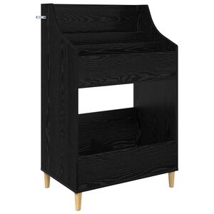 vidaXL Estantes de M&iacute;dia Carvalho Preto 70,5 x 46 x 112 cm