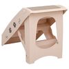 vidaXL Escadas para cães dobráveis 62x40x49,5 cm cor creme