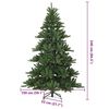 vidaXL &Aacute;rvore de Natal Articulada Artificial Verde 240 cm PVC
