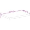 vidaXL Tampo de mesa c/ borda viva 50x40x3,8 cm mangueira maci&ccedil;a