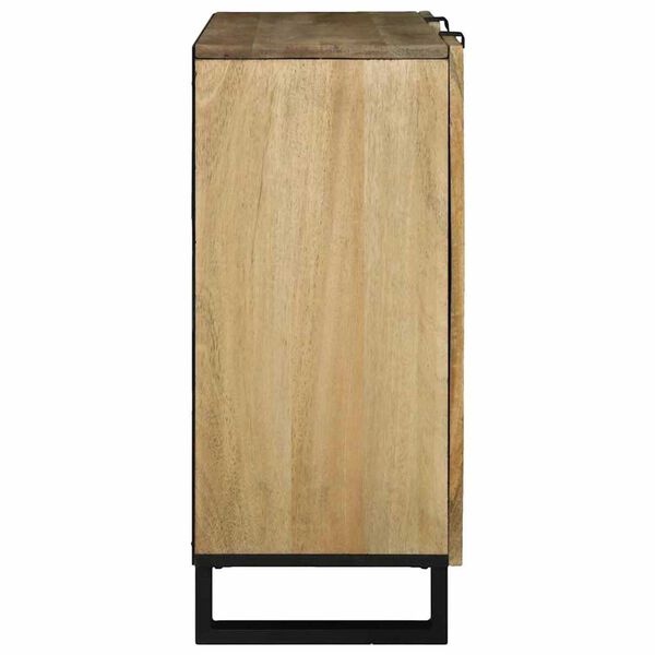 vidaXL Buffet Castanho 90 x 33 x 75 cm Madeira de mangueira maciça
