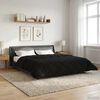 vidaXL Duvet de Ano Inteiro Colchonete Preto 200 x 200 cm