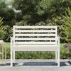 vidaXL Banco de jardim 109x48x91,5 cm madeira de pinho maci&ccedil;a branco