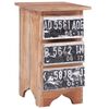 vidaXL Mesa de cabeceira 30x30x51 cm madeira de mogno maci&ccedil;a