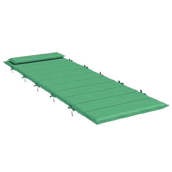vidaXL Almofadão p/ espreguiçadeira 180x60x4 cm tecido oxford verde