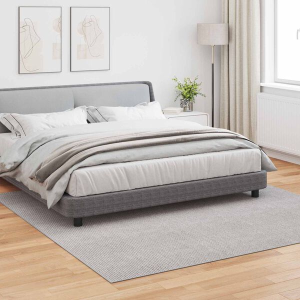 vidaXL Tapetes de &aacute;rea LUGO Creme e Cinza 240 x 240 cm Poli&eacute;ster