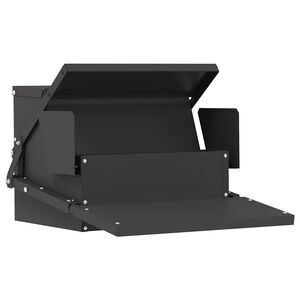 vidaXL Comedouro de Pedal para Frango Preto 50 x 40 x 29 cm 2 kg