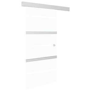 vidaXL Porta deslizante batente suave vidro ESG/alum&iacute;nio 90x205 cm