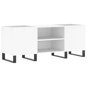 vidaXL Arm&aacute;rio para discos 121x38x48 cm derivados de madeira branco