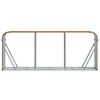 vidaXL Suporte de lenha 234x45x100 cm aço galvanizado aspeto de madeira