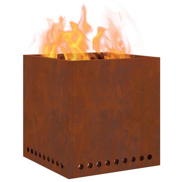 vidaXL Fogueira Sem Fuma&ccedil;a Castanho 48 x 48 x 50 cm